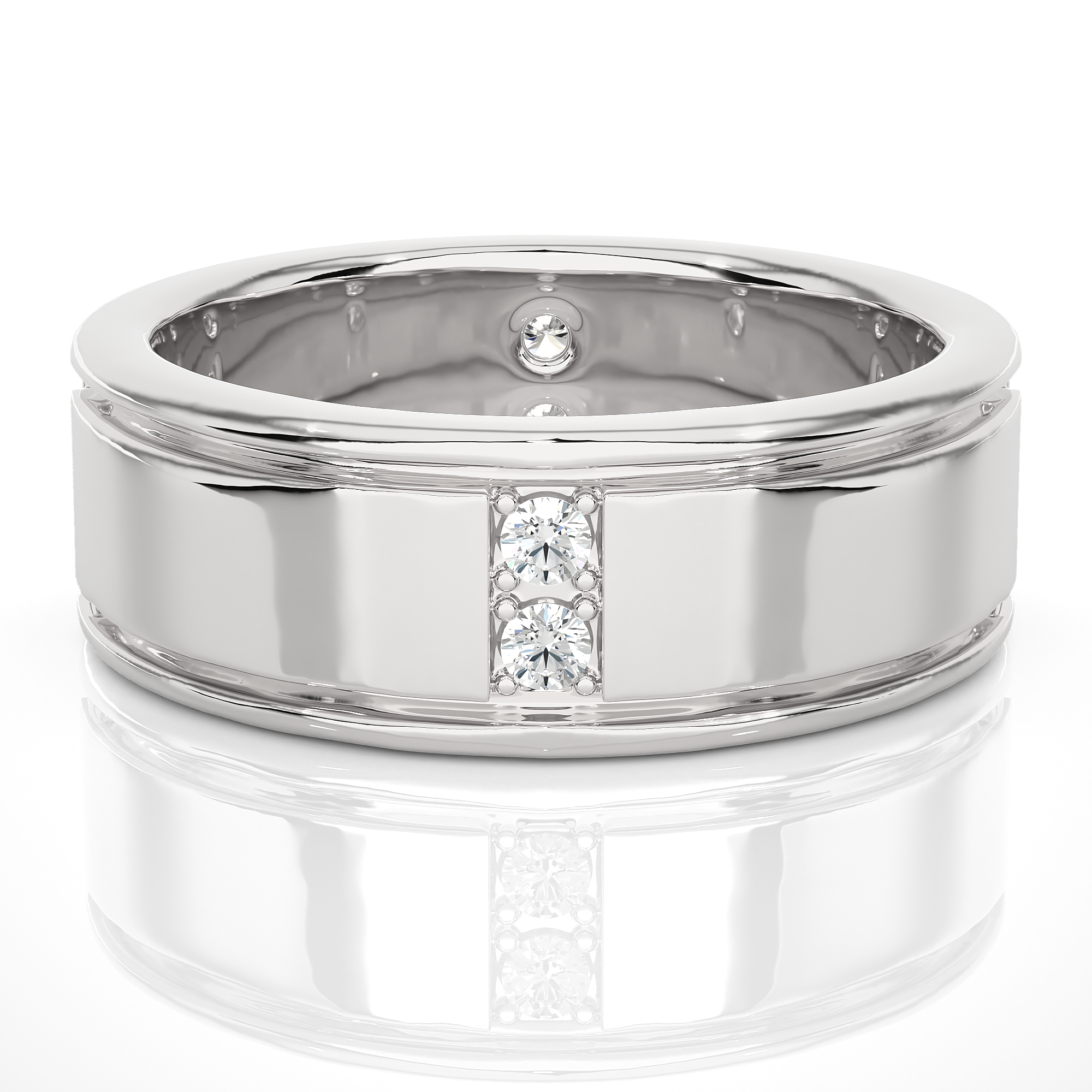 0.28 Carat IJ Color VS1 Clarity Diamond Studded Natural Diamond Ring.